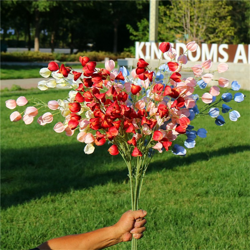 10Pcs Fake Long Stem Lantern Flower 34.25" Length Simulation Cape Gooseberry for Wedding Home Decorative Artificial Flowers, Blue
10Pcs Fake Long Stem Lantern Flower 34.25" Length Simulation Cape Gooseberry for Wedding Home Decorative Artificial Flowers, Blue