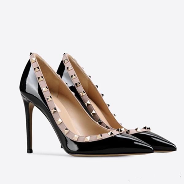 Free shipping fashion designer new lady rivet heels, pointed leather sexy banquet dress heels + box, size 35-42, Black
Free shipping fashion designer new lady rivet heels, pointed leather sexy banquet dress heels + box, size 35-42, Black