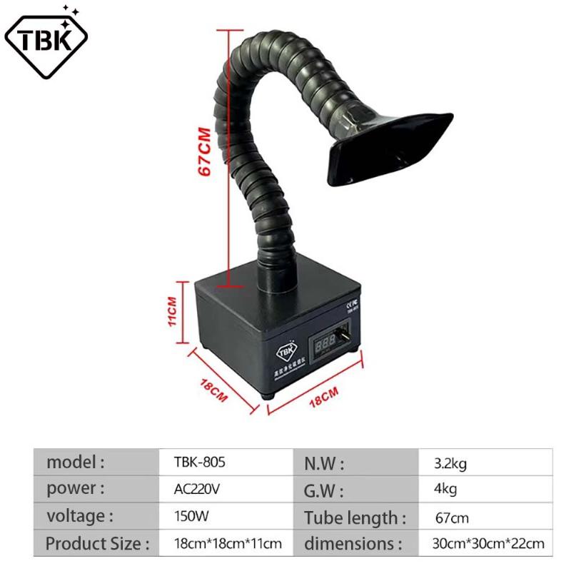 TBK Adjustment Smoke Absorber Mini Fume Extractor Soldering LCD Laser Separator Air Purifier Machine
TBK Adjustment Smoke Absorber Mini Fume Extractor Soldering LCD Laser Separator Air Purifier Machine