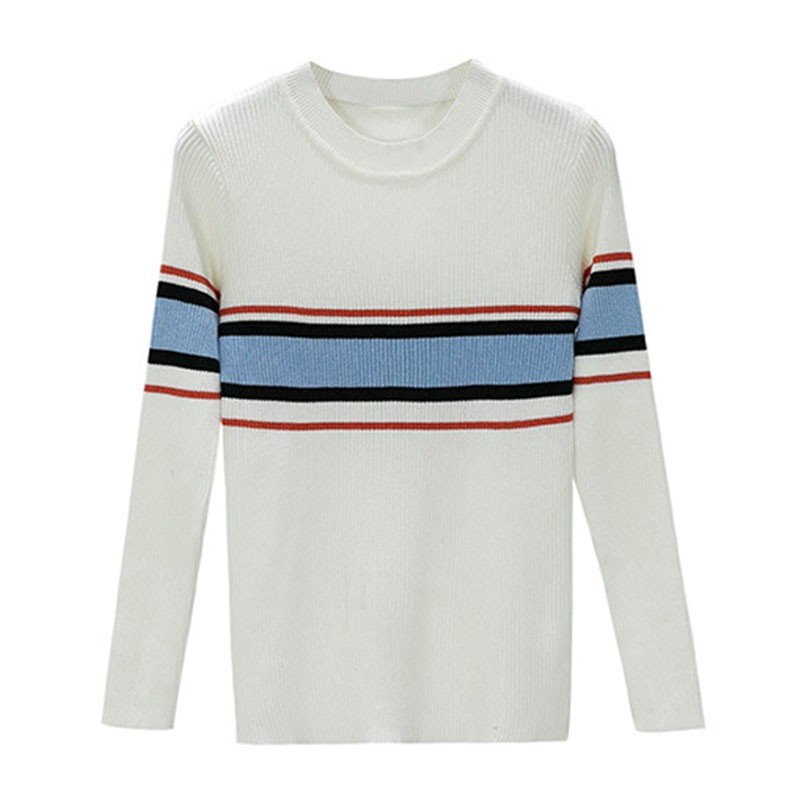 blackday women loose sweater round neck pullover long sleeve casual stripes print stitching new, White
blackday women loose sweater round neck pullover long sleeve casual stripes print stitching new, White