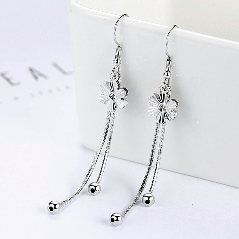 Korean Style Temperament Fashion Jewelry Cherry Flowers Blossom Long Tassel Female Dangle Earrings
Korean Style Temperament Fashion Jewelry Cherry Flowers Blossom Long Tassel Female Dangle Earrings