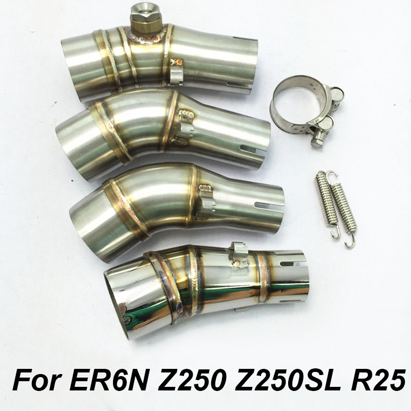 Motorcycle Middle Link Exhaust Pipe Mid Connect Escape Moto Motorcross For Replace ER6N R25 Z250 Z250SL Racing Modified
Motorcycle Middle Link Exhaust Pipe Mid Connect Escape Moto Motorcross For Replace ER6N R25 Z250 Z250SL Racing Modified