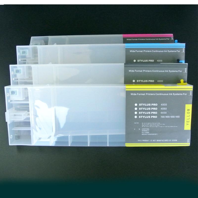 Hot! Refillable ink cartridge for stylus pro4400 4450 ink cartridge T6142 T6143 T6144 T6148
Hot! Refillable ink cartridge for stylus pro4400 4450 ink cartridge T6142 T6143 T6144 T6148