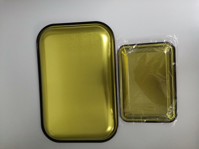 cheapest!!!DIY rolling tray metal rolling tobacco trays blank unique cigarette smoke accessory black color with fast shipping can custom