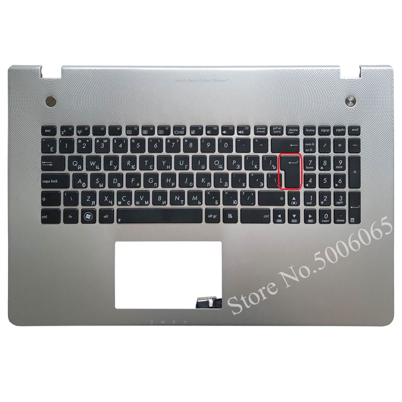 

New Russian Keyboard for Asus N76 N76VB N76VJ N76VM N76VZ RU Laptop keyboard with Palmrest Upper cover