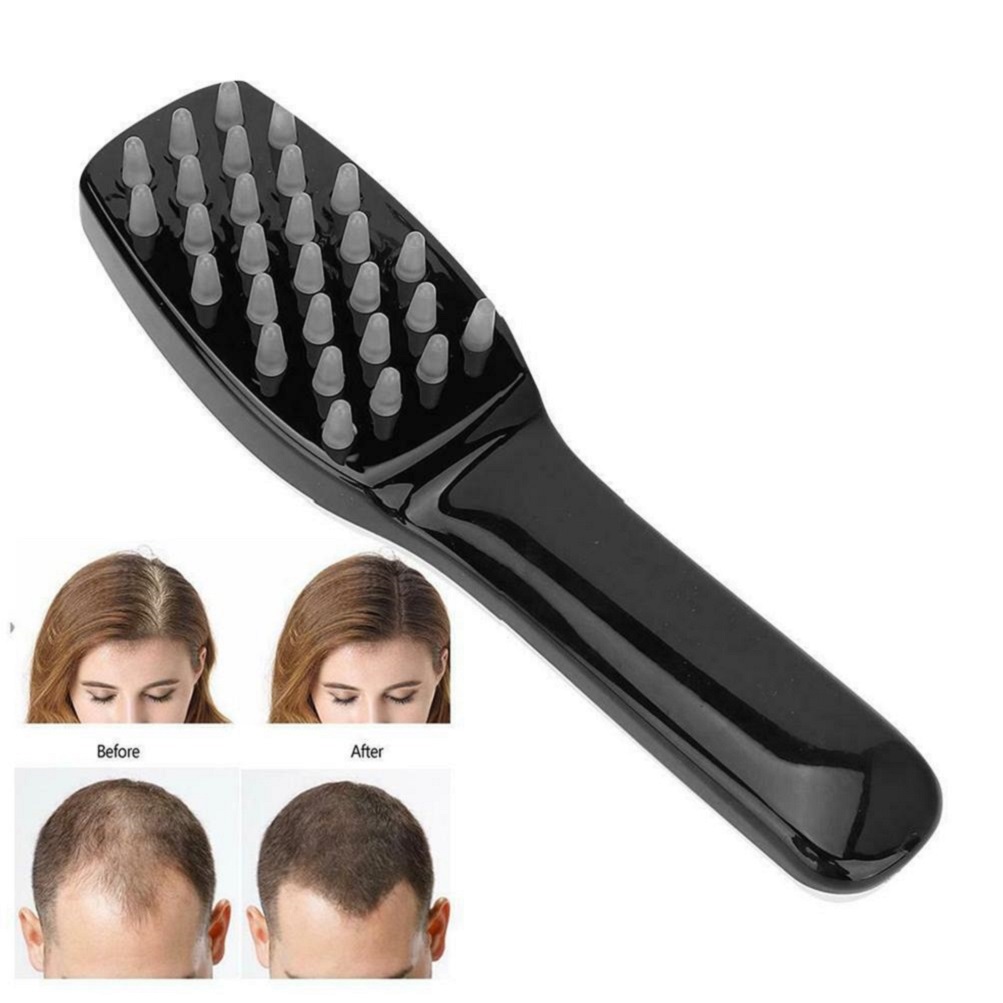 Phototherapy LED Light Hair Growth Comb Vibrating Head Massager Brush USB Rechargeable Scalp Hair Loss Treatments Stress Relief