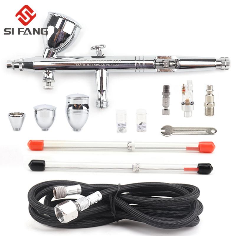 Spray Gun set 0.2/0.3/0.5mm Air Brush Set Double Action Spray Gun Trigger Airbrush for Nail Tool Tattoo Art
Spray Gun set 0.2/0.3/0.5mm Air Brush Set Double Action Spray Gun Trigger Airbrush for Nail Tool Tattoo Art