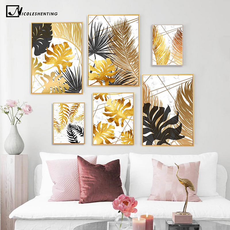 Tropical Plant Golden Leaf Abstract Poster Nordic Wall Art Canvas Botanical Print Painting Modern Home Room Decoration Picture
Tropical Plant Golden Leaf Abstract Poster Nordic Wall Art Canvas Botanical Print Painting Modern Home Room Decoration Picture