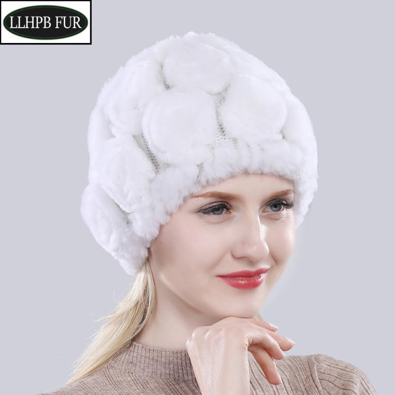 Hot Sell Female Winter Floral 100% Genuine Rex Fur Skullies Hats Lady Knit Real Fur Caps Women Natural Beanies Hat, White
Hot Sell Female Winter Floral 100% Genuine Rex Fur Skullies Hats Lady Knit Real Fur Caps Women Natural Beanies Hat, White