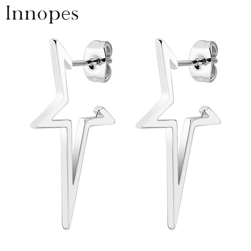 Innopes korean creative design gold star earrings individuality geometric irregular circle square stud earring for women man
Innopes korean creative design gold star earrings individuality geometric irregular circle square stud earring for women man