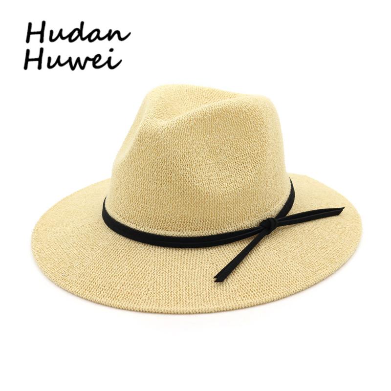 Hot Sell Loop Yarn Panama Jazz Fedora Sun Visor Hat Summer Oversized Elegant Women Beach Holiday Wide Brim Caps, Black
Hot Sell Loop Yarn Panama Jazz Fedora Sun Visor Hat Summer Oversized Elegant Women Beach Holiday Wide Brim Caps, Black