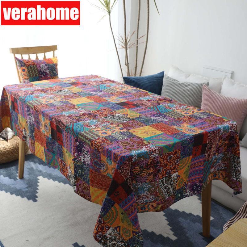 Bohemian linen tablecloth table cover background Kitchen dining party Rectangular outdoor patio set, As the picture shows
Bohemian linen tablecloth table cover background Kitchen dining party Rectangular outdoor patio set, As the picture shows