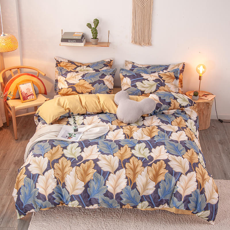 Printed Solid bedding sets Home Bedding Set 3/4pcs High Quality Leaves Pattern with Star tree flower Duvet cover set, Yujinbo-0349
Printed Solid bedding sets Home Bedding Set 3/4pcs High Quality Leaves Pattern with Star tree flower Duvet cover set, Yujinbo-0349