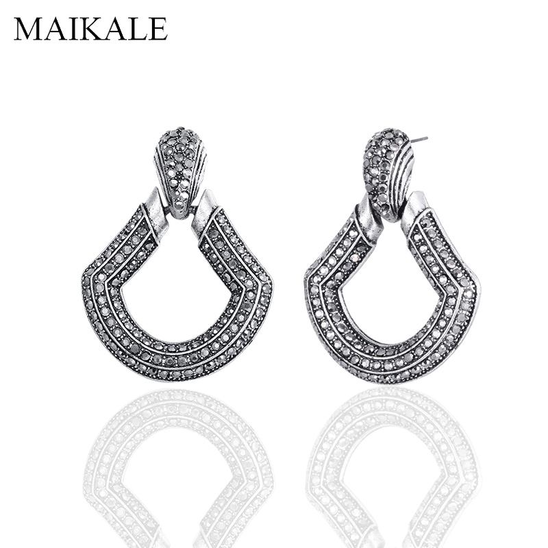 MAIKALE Vintage Dangle Big Geometric Zinc Alloy Earrings Micro inlay Rhinestone Drop Earring for Women Jewelry Classic Gifts
MAIKALE Vintage Dangle Big Geometric Zinc Alloy Earrings Micro inlay Rhinestone Drop Earring for Women Jewelry Classic Gifts