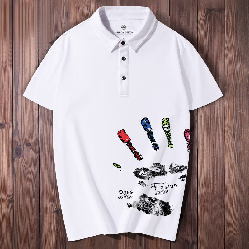 Stylish Guy's Short-Sleeved Shirt plus Size Loose White Lapel Short Sleeve Hong Kong Style Men's Summer Couple Fat T-shirt, Wy1026-bk
Stylish Guy's Short-Sleeved Shirt plus Size Loose White Lapel Short Sleeve Hong Kong Style Men's Summer Couple Fat T-shirt, Wy1026-bk