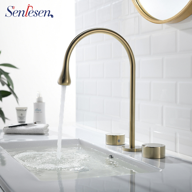 Senlesen Bathroom Faucet Nickle Golden Deck Mounted Black Brass Vanity Sink Mixer Tap Hot & Cold Water
Senlesen Bathroom Faucet Nickle Golden Deck Mounted Black Brass Vanity Sink Mixer Tap Hot & Cold Water