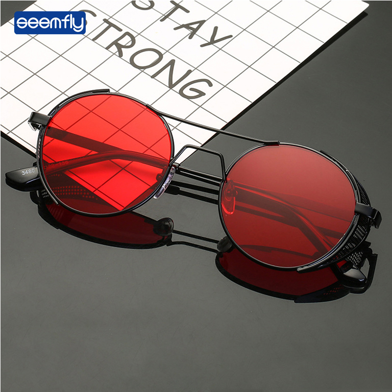 Seemfly Vintage Sunglasses Brand Design Retro Glasses Round Plastic Pierced Frame Glasses Driving Personality Spectacles Unisex
Seemfly Vintage Sunglasses Brand Design Retro Glasses Round Plastic Pierced Frame Glasses Driving Personality Spectacles Unisex