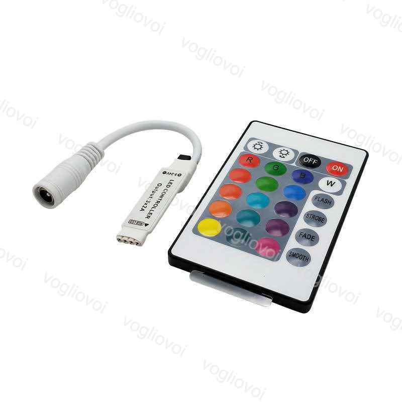 RGB Controllers Mini 24Keys 72W 144W 6A DC12-24V Lighting Accessories For 5050 3528 2835 Strip Modules Wall Washing Lamp DHL
RGB Controllers Mini 24Keys 72W 144W 6A DC12-24V Lighting Accessories For 5050 3528 2835 Strip Modules Wall Washing Lamp DHL