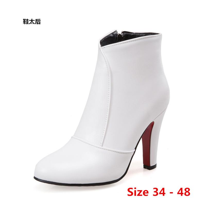 Sexy Boots Woman High Heel Boots High Heels For Women Shoes Spring Autumn Ankle Booties Female Small Big Size 34 - 48, Red
Sexy Boots Woman High Heel Boots High Heels For Women Shoes Spring Autumn Ankle Booties Female Small Big Size 34 - 48, Red