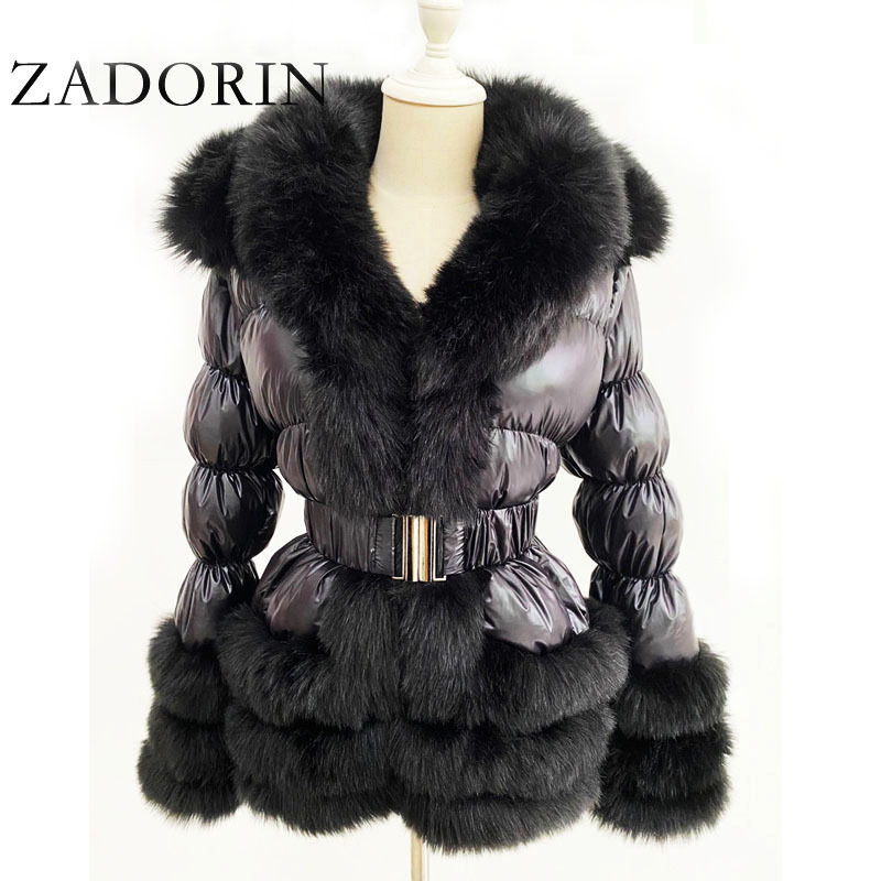 ZADORIN 2020 Winter Warm Down Jacket Women Furry FAUX Fur Collar White Duck Down Jacket Winter Down Coat With Hooded and Belt CX200819, Grey
ZADORIN 2020 Winter Warm Down Jacket Women Furry FAUX Fur Collar White Duck Down Jacket Winter Down Coat With Hooded and Belt CX200819, Grey