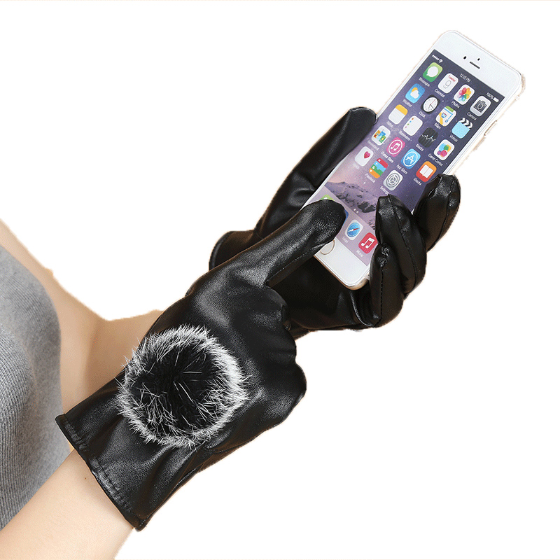 2020 PU Leather Gloves For Women Warm Touch Screen Gloves Winter Fur Leather Mittens Female Driving Skiing Plush Luvas
2020 PU Leather Gloves For Women Warm Touch Screen Gloves Winter Fur Leather Mittens Female Driving Skiing Plush Luvas