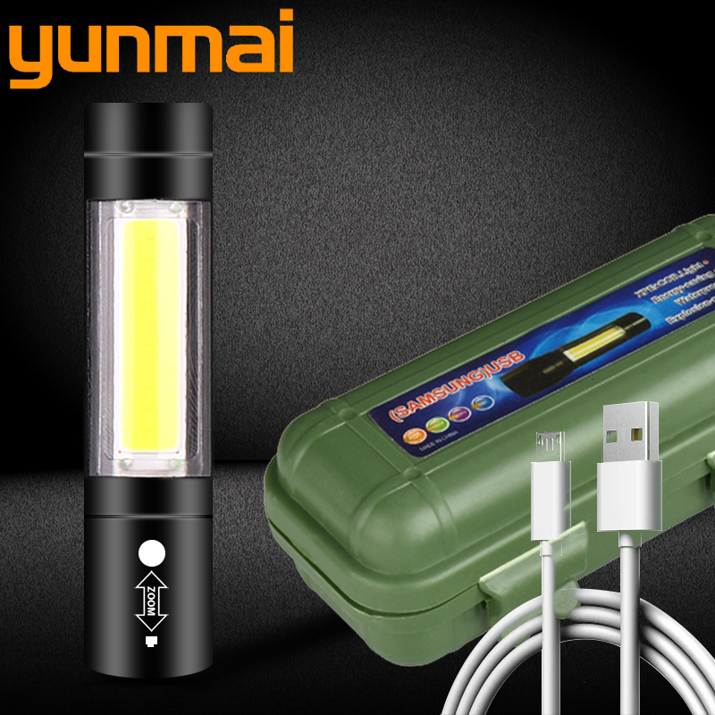 YUNMAI Built in Battery XP-G Q5 Penlight Led Torch Lamp Waterproof 2000 Lumens Resistant Hard Light Bulbs 5W
YUNMAI Built in Battery XP-G Q5 Penlight Led Torch Lamp Waterproof 2000 Lumens Resistant Hard Light Bulbs 5W