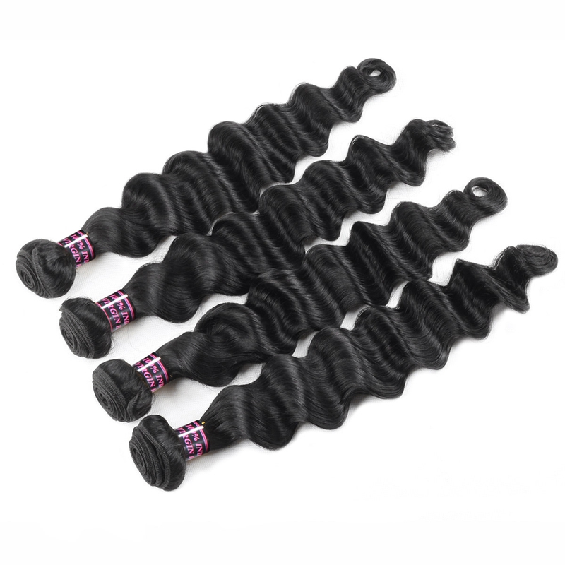 Ishow Mink Brazilian Body Straight Deep Water Human Hair Bundles Unprocessed Human Hair Extensions Brazilian Hair Weave Bundles