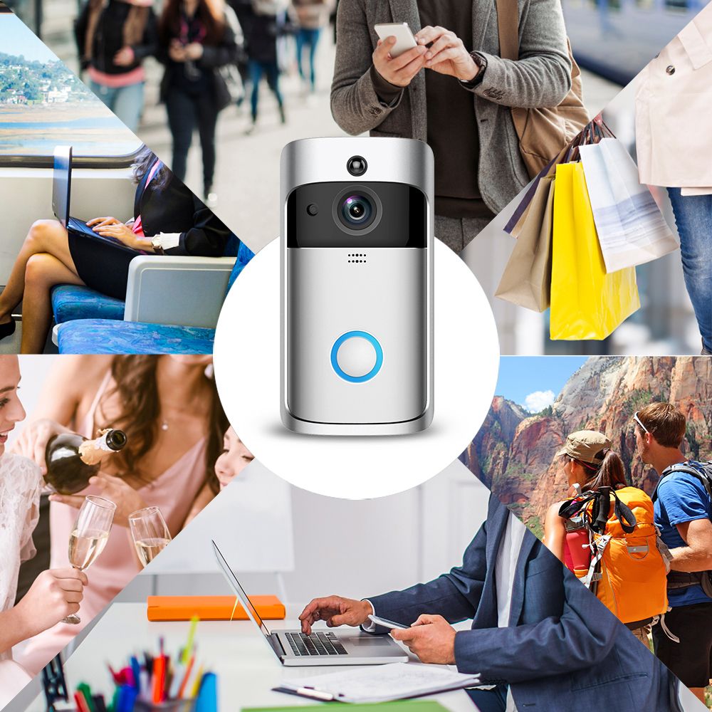 Smart IP WIFI Doorbell Video Intercom Camera WI-FI Phone Door Bell For Apartments IR Alarm Security Camera with Motion Detector