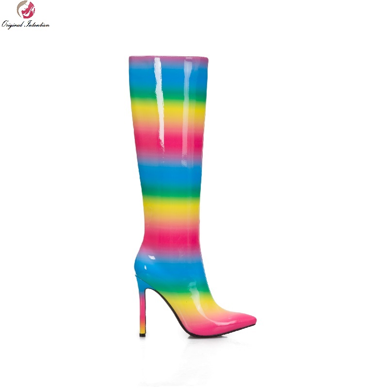 Fashion Print Women's Boots Pointed Toe Side Zipper Knee High Long Boots Femmes Bottes Party Shoes Woman Botas Mujer Size 33-48, Ef8656 multi
Fashion Print Women's Boots Pointed Toe Side Zipper Knee High Long Boots Femmes Bottes Party Shoes Woman Botas Mujer Size 33-48, Ef8656 multi