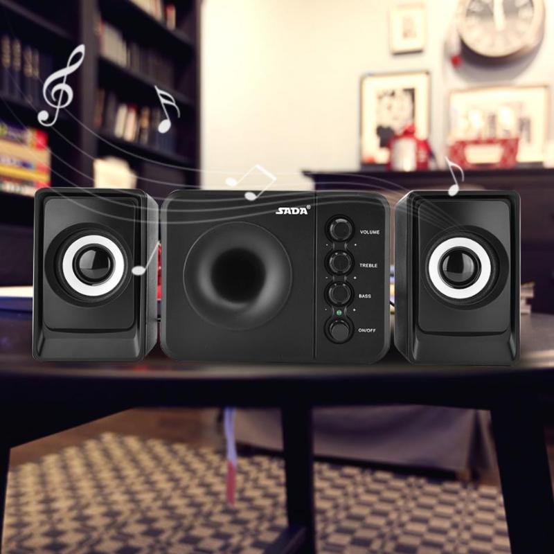 SADA D-205 Mini Speaker Subwoofer DJ Computer 3.5mm USB Bass Speaker Combination Music Player for cellphone PC Laptop
SADA D-205 Mini Speaker Subwoofer DJ Computer 3.5mm USB Bass Speaker Combination Music Player for cellphone PC Laptop