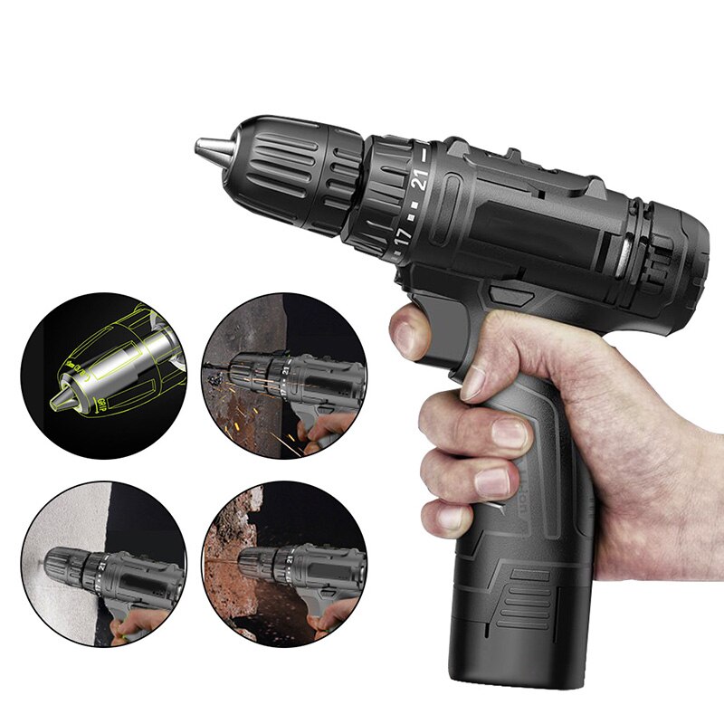 12V Battery Electric Screwdriver Hand Cordless Drill Professional Electric Torque Screwdriver Drill Household Tool
12V Battery Electric Screwdriver Hand Cordless Drill Professional Electric Torque Screwdriver Drill Household Tool