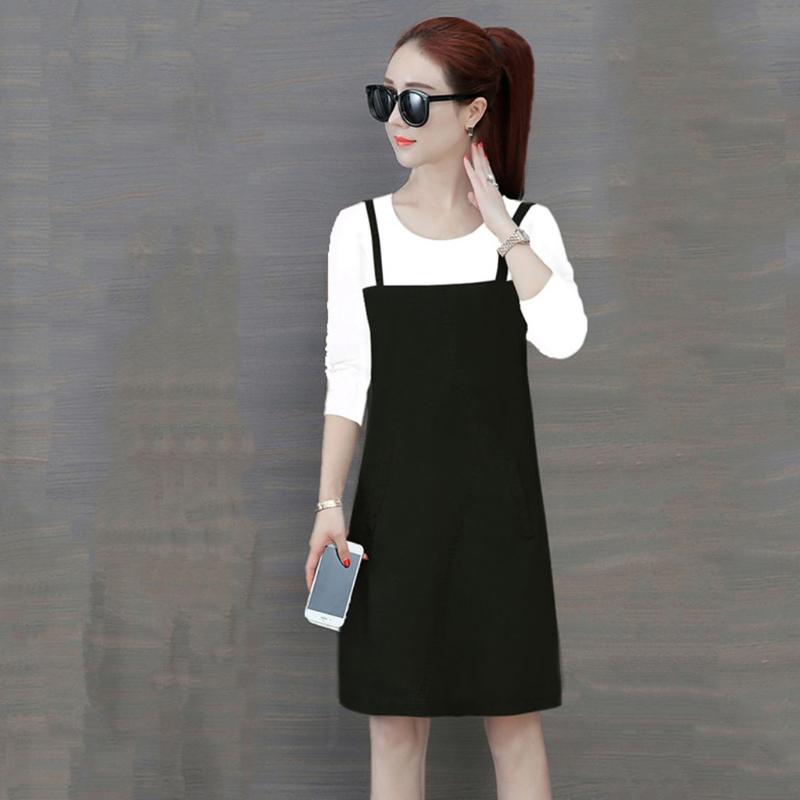 CHAMSGEND Ladies Dresses Knee Length Casual Fake Two Piece Dress Vestidos De Verano Elegantes Vestito Donna Mujer, Wh
CHAMSGEND Ladies Dresses Knee Length Casual Fake Two Piece Dress Vestidos De Verano Elegantes Vestito Donna Mujer, Wh