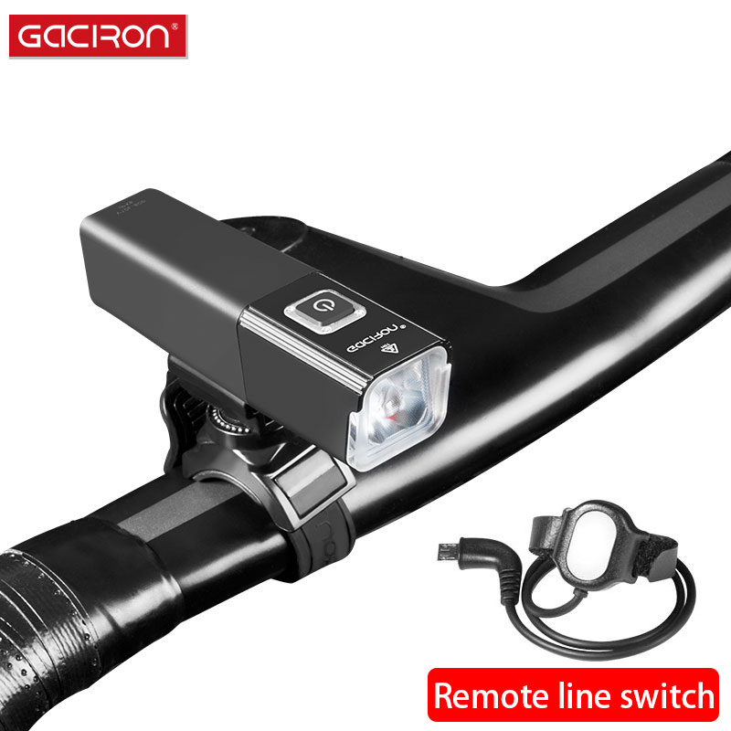 GACIRON 500 800 Lumen Bicycle Front Light Rechargeable LED Remote line switch Bike Headlight Waterproof Accessories
GACIRON 500 800 Lumen Bicycle Front Light Rechargeable LED Remote line switch Bike Headlight Waterproof Accessories