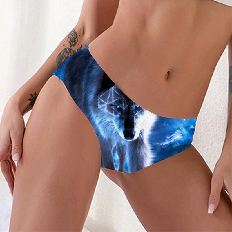 KYKU Brand Wolf Panties Women Animal Pantys Anime Lingerie Female Blue Seamless Nebula Knickers Women's Underpant Fashion, Ahe-10083
KYKU Brand Wolf Panties Women Animal Pantys Anime Lingerie Female Blue Seamless Nebula Knickers Women's Underpant Fashion, Ahe-10083