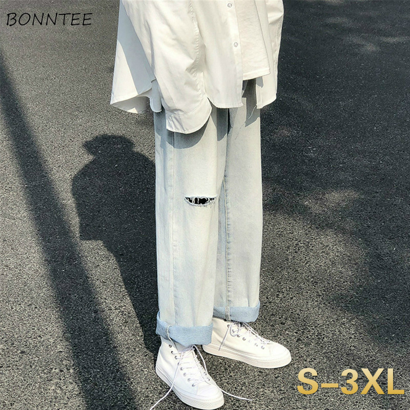 Men Jeans Hole Straight Loose Ankle-length Korean-style All-match Plus-size 3XL Washed Denim Trousers Male Leisure Trendy Chic, Black regular
Men Jeans Hole Straight Loose Ankle-length Korean-style All-match Plus-size 3XL Washed Denim Trousers Male Leisure Trendy Chic, Black regular