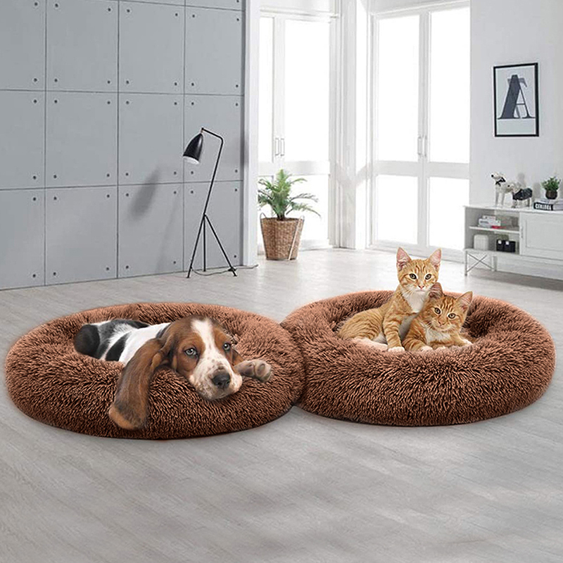 Round Soft Long Plush Dog Bed Cat Nest Small And Medium Sized Dog Mats Warm Pet Nest Winter Pet Warm Sofa Kennel, Gray
Round Soft Long Plush Dog Bed Cat Nest Small And Medium Sized Dog Mats Warm Pet Nest Winter Pet Warm Sofa Kennel, Gray