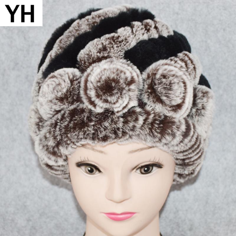 2020 Women Winter Fur Hats Real Rex Floral Madam Beanies Hat Handmade Knitted Rex Fur Caps Lady Elastic Cap, Color 7
2020 Women Winter Fur Hats Real Rex Floral Madam Beanies Hat Handmade Knitted Rex Fur Caps Lady Elastic Cap, Color 7