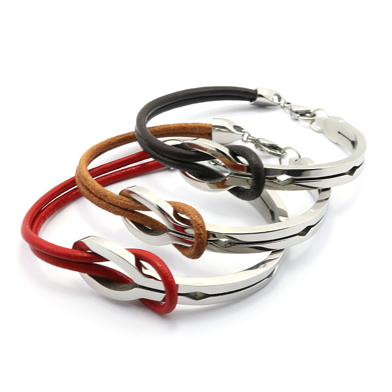 Bohemian Fashion Retro Leather Bracelets Vintage Black Men Stainless Steel Bangles For Women Best Friend Gift pulseiras Jewelry
Bohemian Fashion Retro Leather Bracelets Vintage Black Men Stainless Steel Bangles For Women Best Friend Gift pulseiras Jewelry