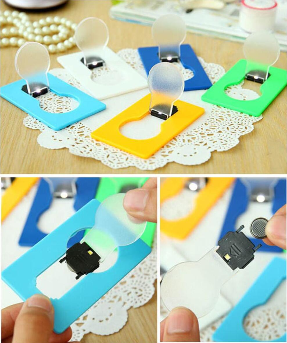 LED Card Light Pocket Novelty Lamp LED Credit Card Portable Light Mini Light Put In Purse Wallet Emergency Portable