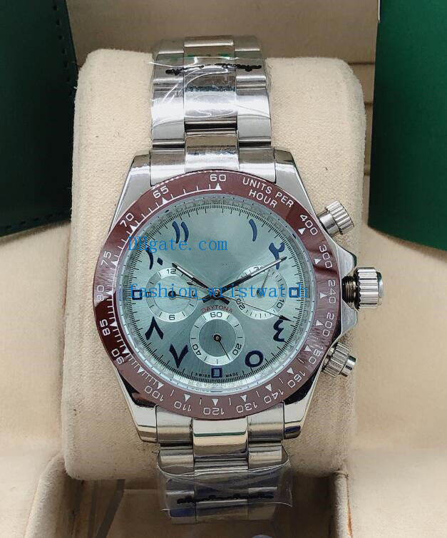 Mens Watches No Chronograph Ceramic Bezel Steel Automatic Movement 40mm Ice Blue Arabic Rare Dial Fashion Wristwatch, Make waterproof
Mens Watches No Chronograph Ceramic Bezel Steel Automatic Movement 40mm Ice Blue Arabic Rare Dial Fashion Wristwatch, Make waterproof