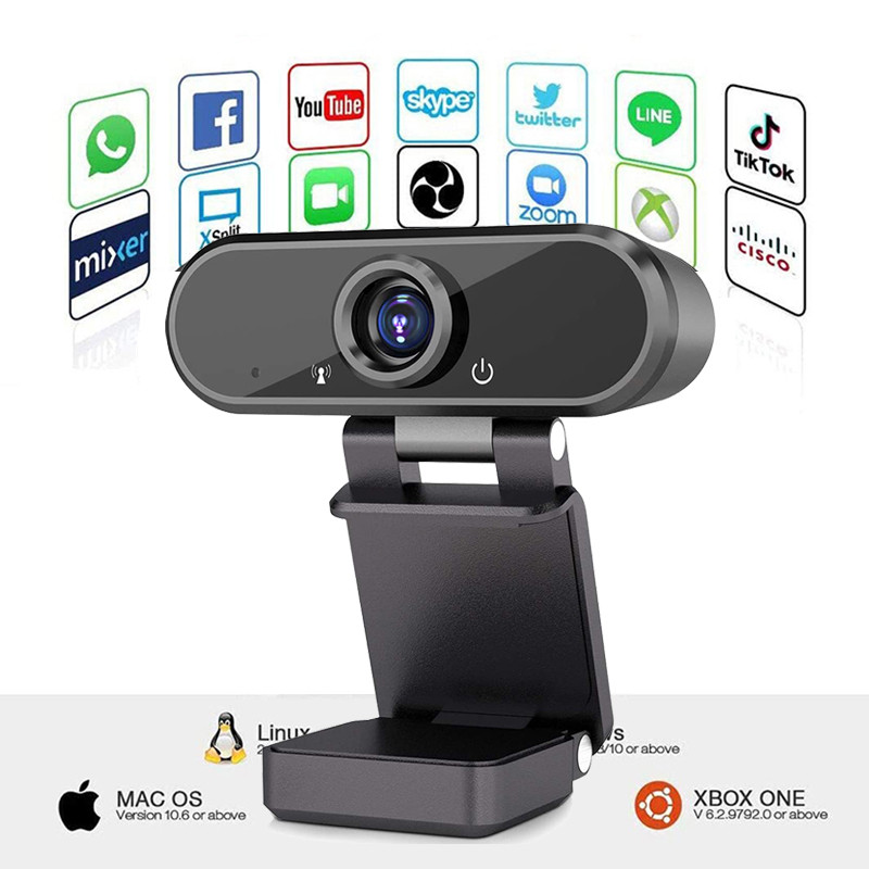 Webcam with Built-in Microphone HD 1080P Web Camera Auto Focus 90 ° Angle of View Web Cam for Youtube Live Video Conference
Webcam with Built-in Microphone HD 1080P Web Camera Auto Focus 90 ° Angle of View Web Cam for Youtube Live Video Conference