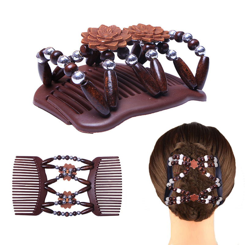 Double Beaded Hair Clip Combs Beads Elastic Hairpin Bun Maker Pins Easy Updo Styling Hair Disk Accessories Wood Plate Made
Double Beaded Hair Clip Combs Beads Elastic Hairpin Bun Maker Pins Easy Updo Styling Hair Disk Accessories Wood Plate Made