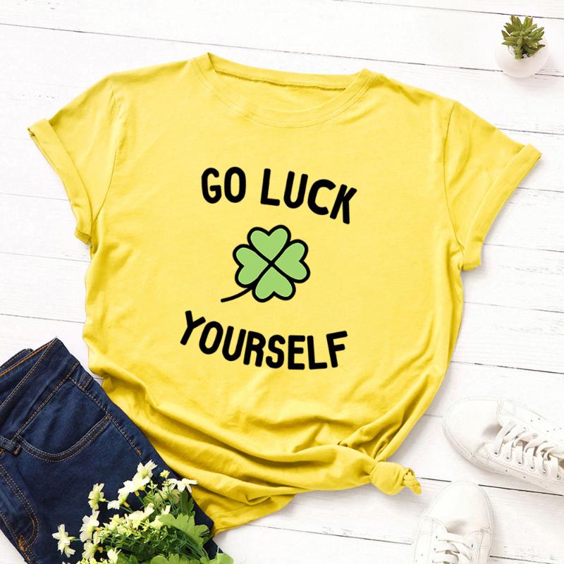 Fashion Clover Letter Print T Shirt Plus Size Women 100% Cotton O Neck Short Sleeve Summer Oversized T-Shirt Tops Casual Tshirt, No pattern
Fashion Clover Letter Print T Shirt Plus Size Women 100% Cotton O Neck Short Sleeve Summer Oversized T-Shirt Tops Casual Tshirt, No pattern