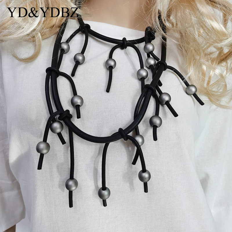 Silver Color Handcrafted Necklace Choker Rubber Jewelry Trinket Christmas necklaces Geometric Minimalist Art Street Style Punk
Silver Color Handcrafted Necklace Choker Rubber Jewelry Trinket Christmas necklaces Geometric Minimalist Art Street Style Punk