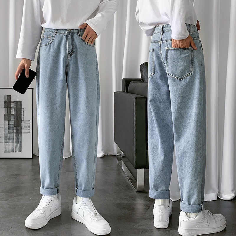 2020 Spring And Autumn New Youth Popular Korean Men's Pure Color Jeans Fashion Casual High Waist Straight Pants Sky Blue
2020 Spring And Autumn New Youth Popular Korean Men's Pure Color Jeans Fashion Casual High Waist Straight Pants Sky Blue