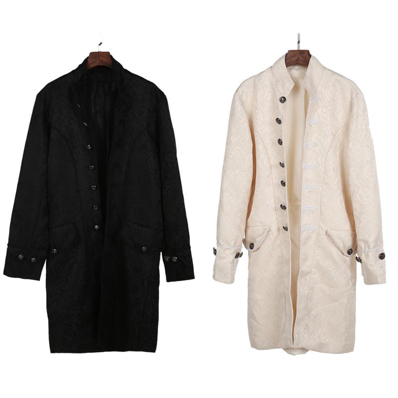 Men' Coat Fashion Steampunk Vintage Tailcoat Jacket Gothic Victorian Print Coat Tailcoat Jacket Frock, Wh
Men' Coat Fashion Steampunk Vintage Tailcoat Jacket Gothic Victorian Print Coat Tailcoat Jacket Frock, Wh