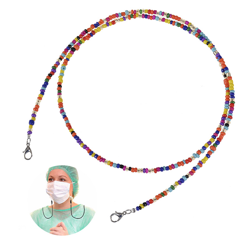 Mask Anti-slip Rope Eyewear Chains Fashion Accessories Multifunction Colorful Hanging Chain Bead Masks Extension Holder