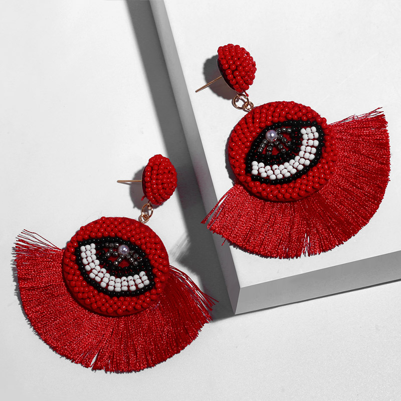 Handmade Big Evil Eye Earrings Tassel Large Beaded Tassel Earrings for Women Bohemian Turkish Statement jewelry ers-q54
Handmade Big Evil Eye Earrings Tassel Large Beaded Tassel Earrings for Women Bohemian Turkish Statement jewelry ers-q54