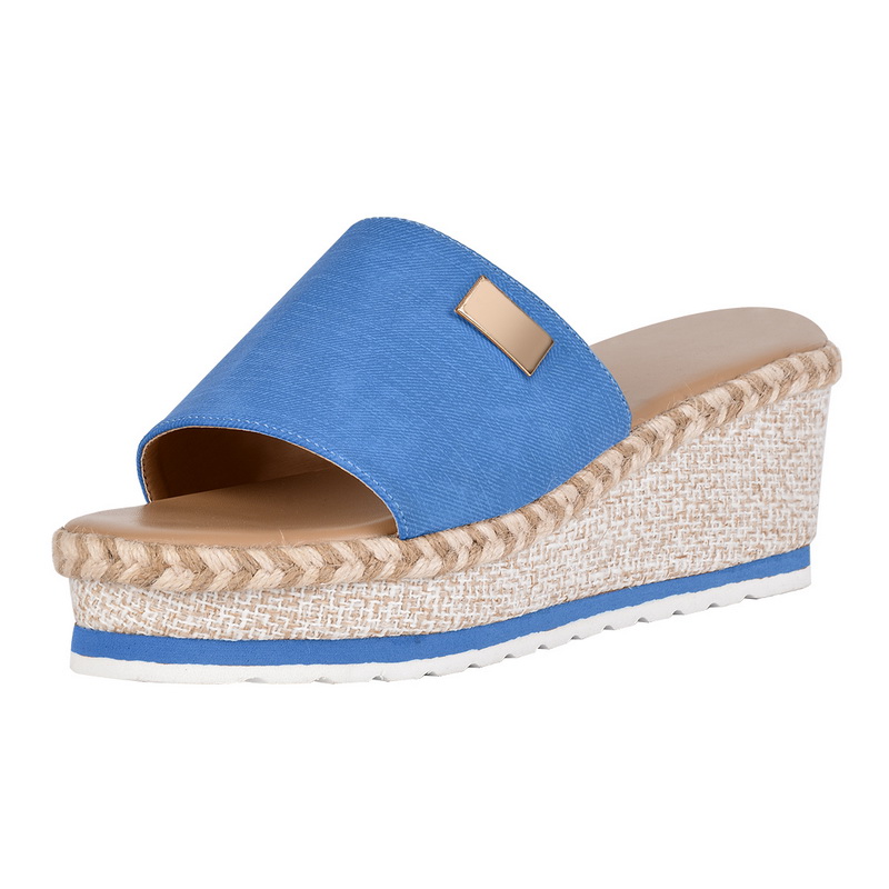 2020 Summer Women Wedge Slippers Platform Flip Flops Soft Comfortable Casual Shoes Outdoor Beach Sandals Ladies Shoes