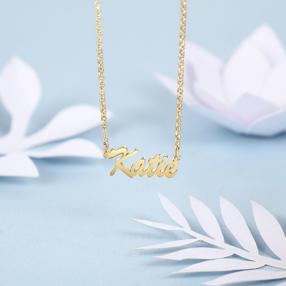 925 Sterling Silver Personalized Nameplate Letter Necklace Custom Made Name Pendant Russian Name Christmas Gifts for Girlfriend LJ200831